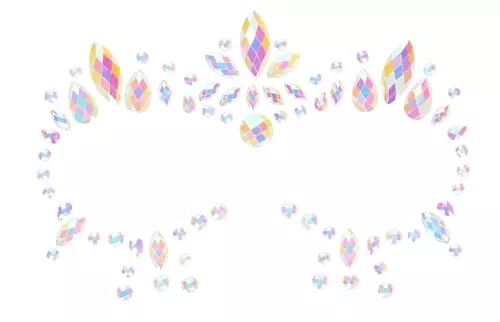 Phosphorescent Eye Contour Rhinestone Stickers Glow Jewelry – 3/4