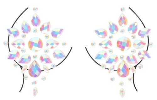 Phosphorescent Rhinestone Nipple Covers Glow Nipples