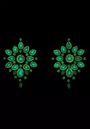 Phosphorescent Rhinestone Nipple Covers Glow Nipples – 4/5