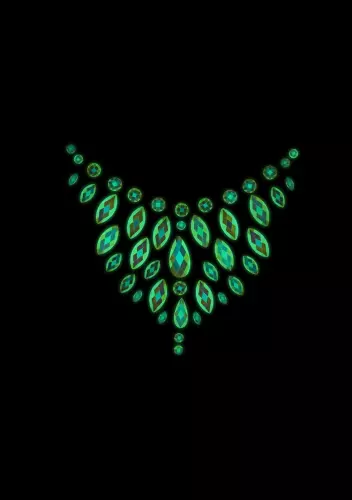 Phosphorescent Rhinestone Décolletage Stickers Glow Chest – 4/4