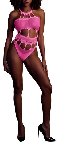 Neon Pink Greek Neckline Body