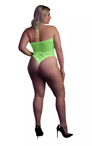 Netzstoff-Body Rückenfreier Neongrün – 4/14