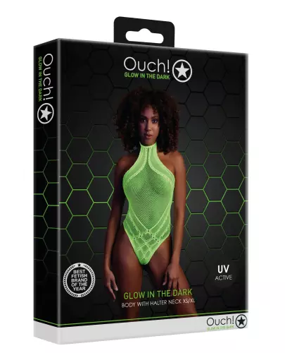 Netzstoff-Body Rückenfreier Neongrün – 5/14