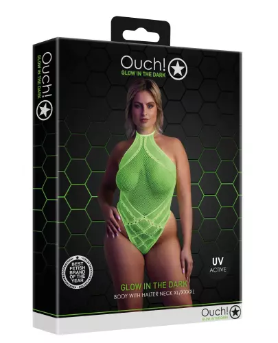 Netzstoff-Body Rückenfreier Neongrün – 6/14