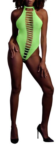 Neon Green Body with Open Crotch and Backless