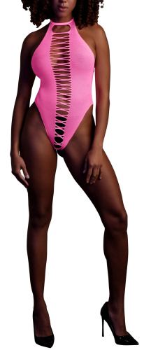 Neon Pink Body with Open Crotch and Backless