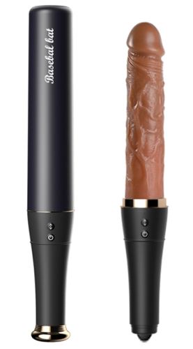 Handle Dildo Vibrating and Thrusting Baseball Bat 20 x 4cm