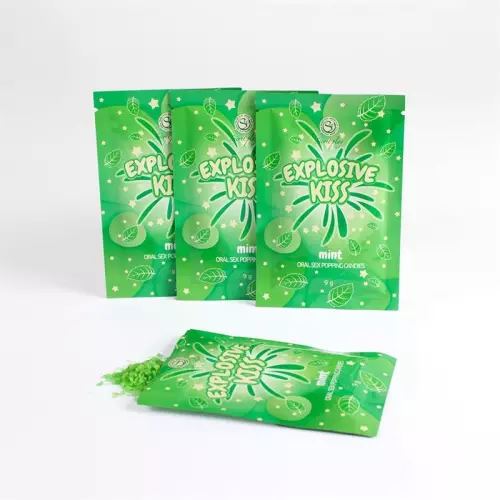 Bonbons Zucker prickelnd Explosive Kiss Minze 9g – 4/6