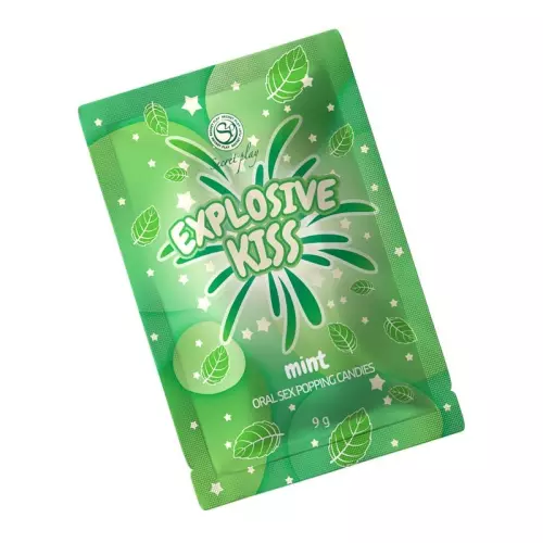 Bonbons Zucker prickelnd Explosive Kiss Minze 9g – 5/6