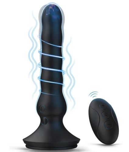 Wrigl Rippling Vibrating Plug 14 x 3.5cm