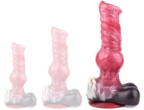 Furry Dildo Wolf L 27 x 9.5cm