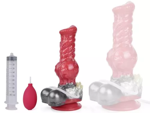 Furry spuitende dildo Wolf Squirt S 16 x 6cm – 1/11