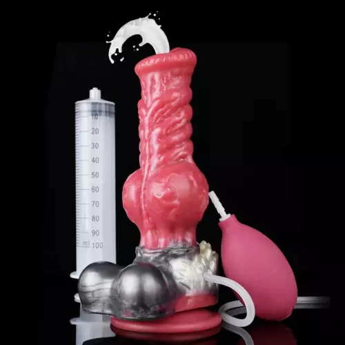 Furry spuitende dildo Wolf Squirt S 16 x 6cm – 2/11