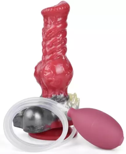 Furry spuitende dildo Wolf Squirt S 16 x 6cm – 3/11