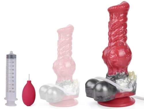 Furry Ejaculating Dildo WOLF SQUIRT M 21 x 7.5cm