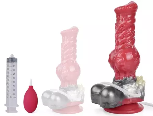 Furry Ejaculating Dildo WOLF SQUIRT M 21 x 7.5cm – 1/11