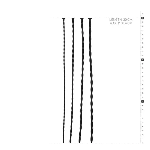 4 Harnröhrenstäbe zur Dilatation 29 x 0,4 cm – 3/12