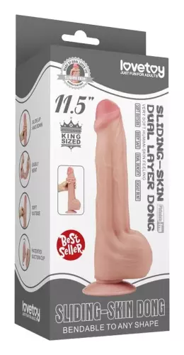 Realistischer Dildo Sliding Skin 20 x 5,3cm – 2/7