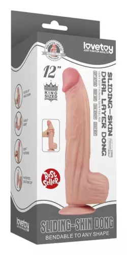 Realistischer Dildo Sliding Skin 23 x 6cm – 2/8