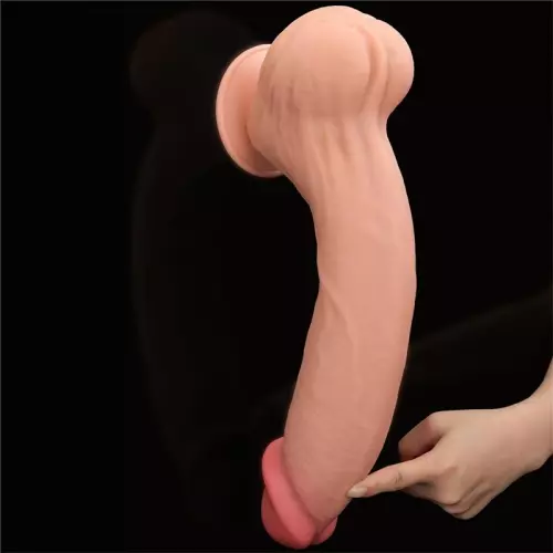 Realistischer Dildo Sliding Skin 27 x 6,5cm – 5/8