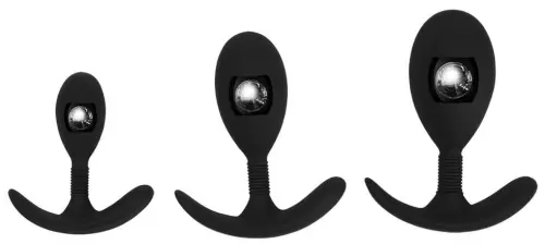 Set 3 Plugs mit Kugel Trainer Mont Schwarz – 1/5