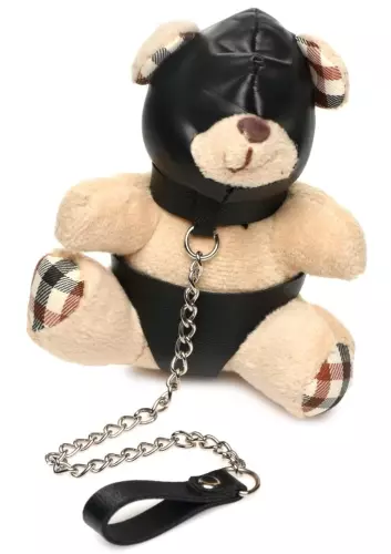 Teddybär Plüsch Teddy Bear Kapuze SM - Schlüsselanhänger – 1/4