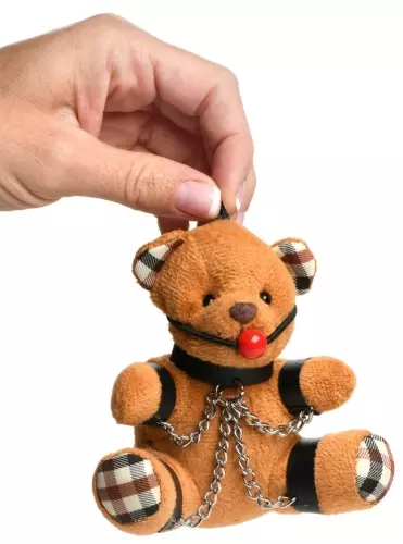 Kuscheltier TEDDYBÄR Knebel - Schlüsselanhänger – 4/5