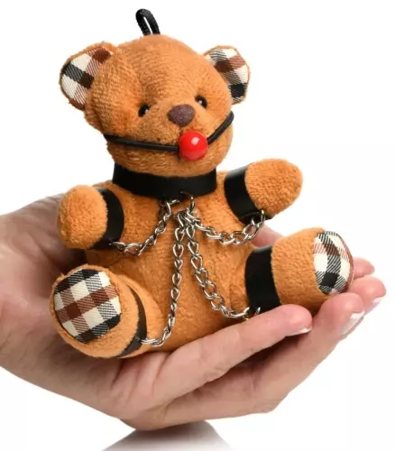Kuscheltier TEDDYBÄR Knebel - Schlüsselanhänger – 5/5
