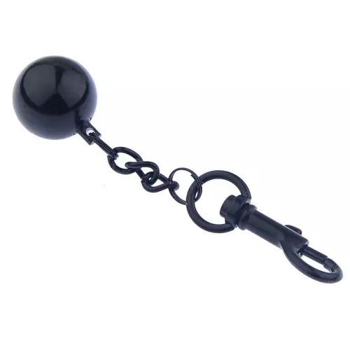 Ballstretcher aus Metall mit Kugeln Testicle M 32mm - Höhe 20mm - Gewicht 435g Schwarz – 2/2