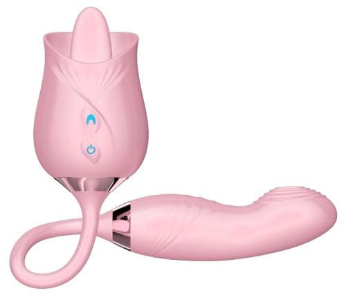 Rose Licking Stimulator 11 x 3cm Pink