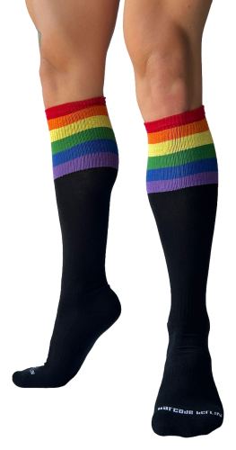 Pride Football High Socks Black