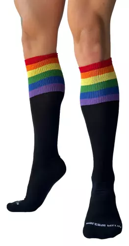 Lange Socken Pride Football Schwarz – 1/2