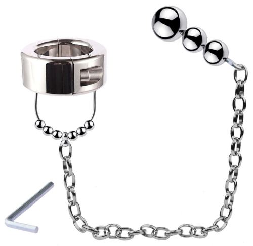 Metal Ballstretcher with Plug Balls Cbt Ass 36mm Plug 6 x 2.5cm