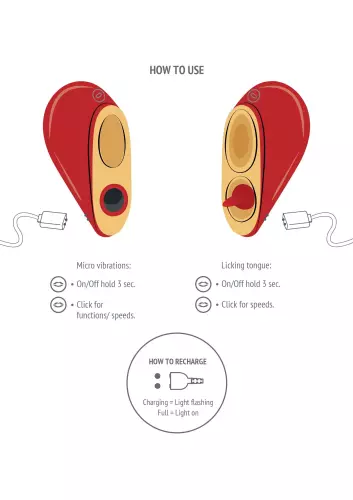 Clitorisstimulator HeartBreaker rood – 13/15
