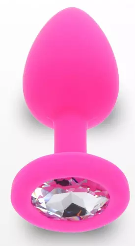 Plug bijou Diamond Booty S 6 x 2,8cm Rose – 3/4
