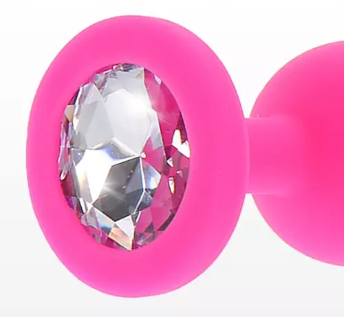 Plug bijou Diamond Booty S 6 x 2,8cm Rose – 4/4