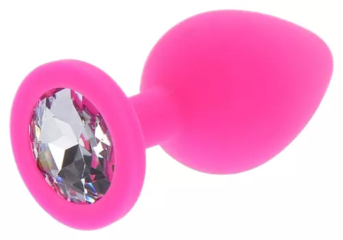 Plug Bijou Diamond Booty L 9 x 4cm Rose – 1/4