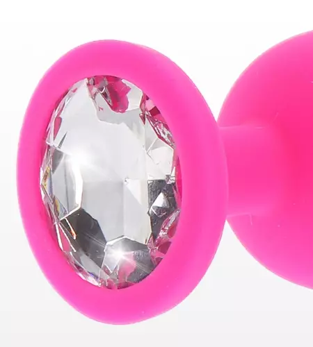 Plug Bijou Diamond Booty L 9 x 4cm Rose – 4/4