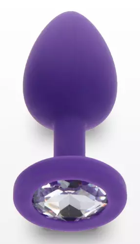 Plug Bijou Diamond Booty S 6 x 2,8cm Violet – 3/4
