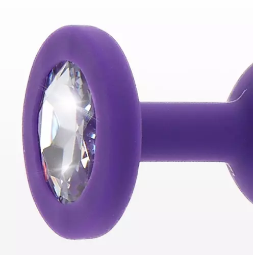 Plug Bijou Diamond Booty S 6 x 2,8cm Violet – 4/4