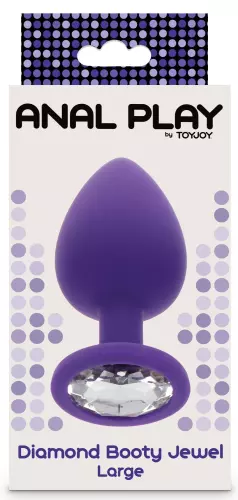 Plug Bijou Diamond Booty L 9 x 4cm Violet – 2/4