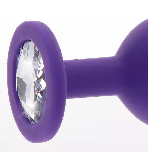 Plug Bijou Diamond Booty L 9 x 4cm Violet – 4/4