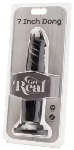 Dildo schwarz Get Real 18 x 3,8cm – 2/2