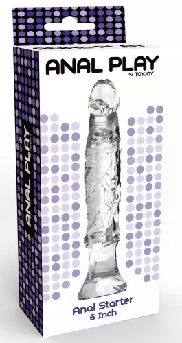 Realistischer Anal-Plug Starter 13 x 3cm Transparent – 2/2