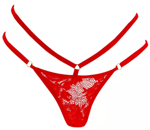 Klitoris-Stimulator mit Spitzenhöschen Divine Panty Rot – 6/9