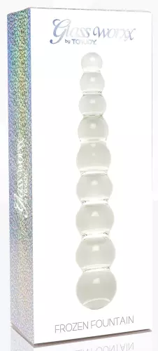 Glazen dildo Frozen Fountain 22 x 3,7cm – 2/5