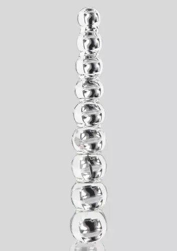 Glazen dildo Frozen Fountain 22 x 3,7cm – 4/5