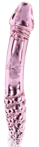 Glaspenis Rhinestone Scepter 23 x 3,6cm Rosa – 1/7