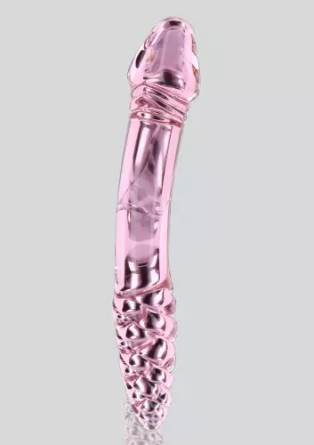 Glaspenis Rhinestone Scepter 23 x 3,6cm Rosa – 4/7