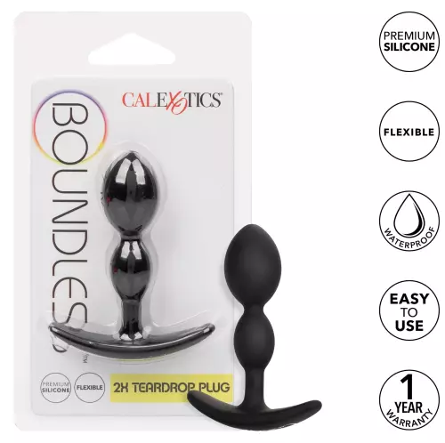 Tropfenförmiger Silikonplug Teardrop Boundless 7 x 2cm – 8/8